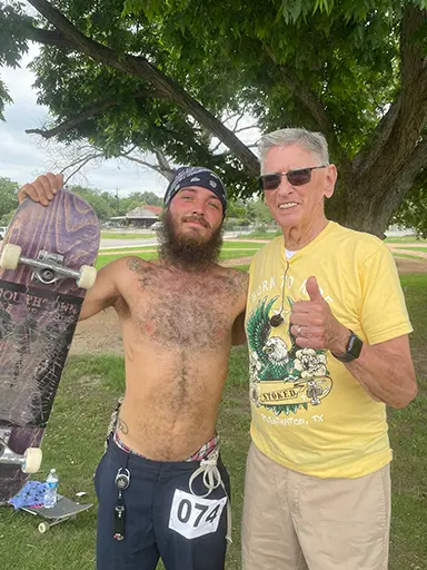 Skateboard mentoring