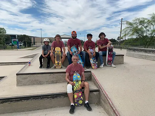 Skateboard art