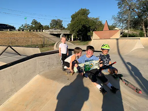 Skateboard mentoring