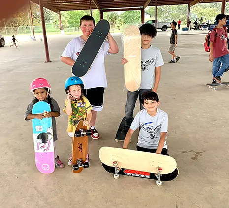 Skateboard mentoring